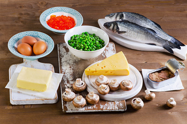 食用富含维生素D的食物，可补充所需维生素D的10%～20%。(Shutterstock)